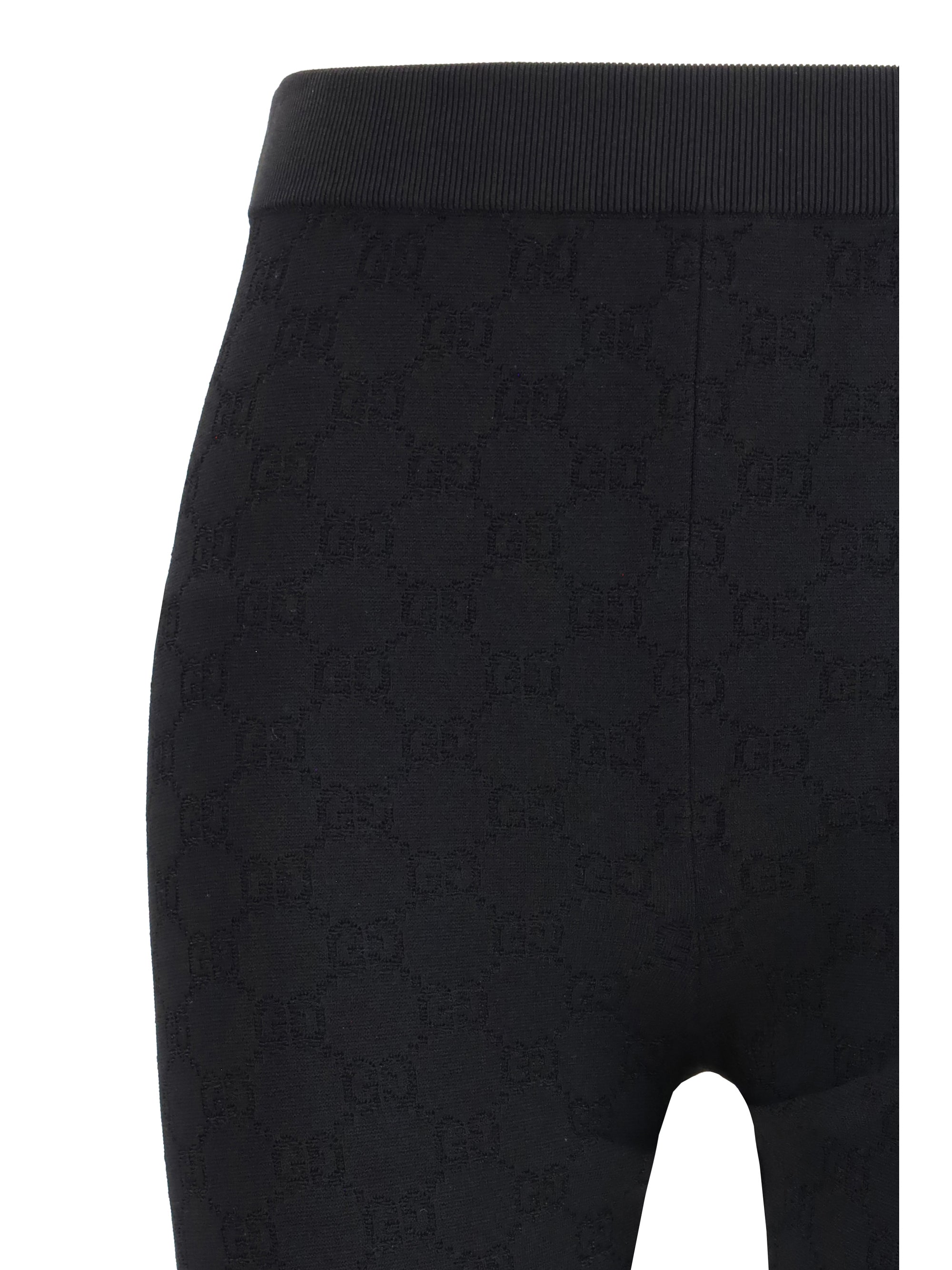 elastic gg jacquard leggings