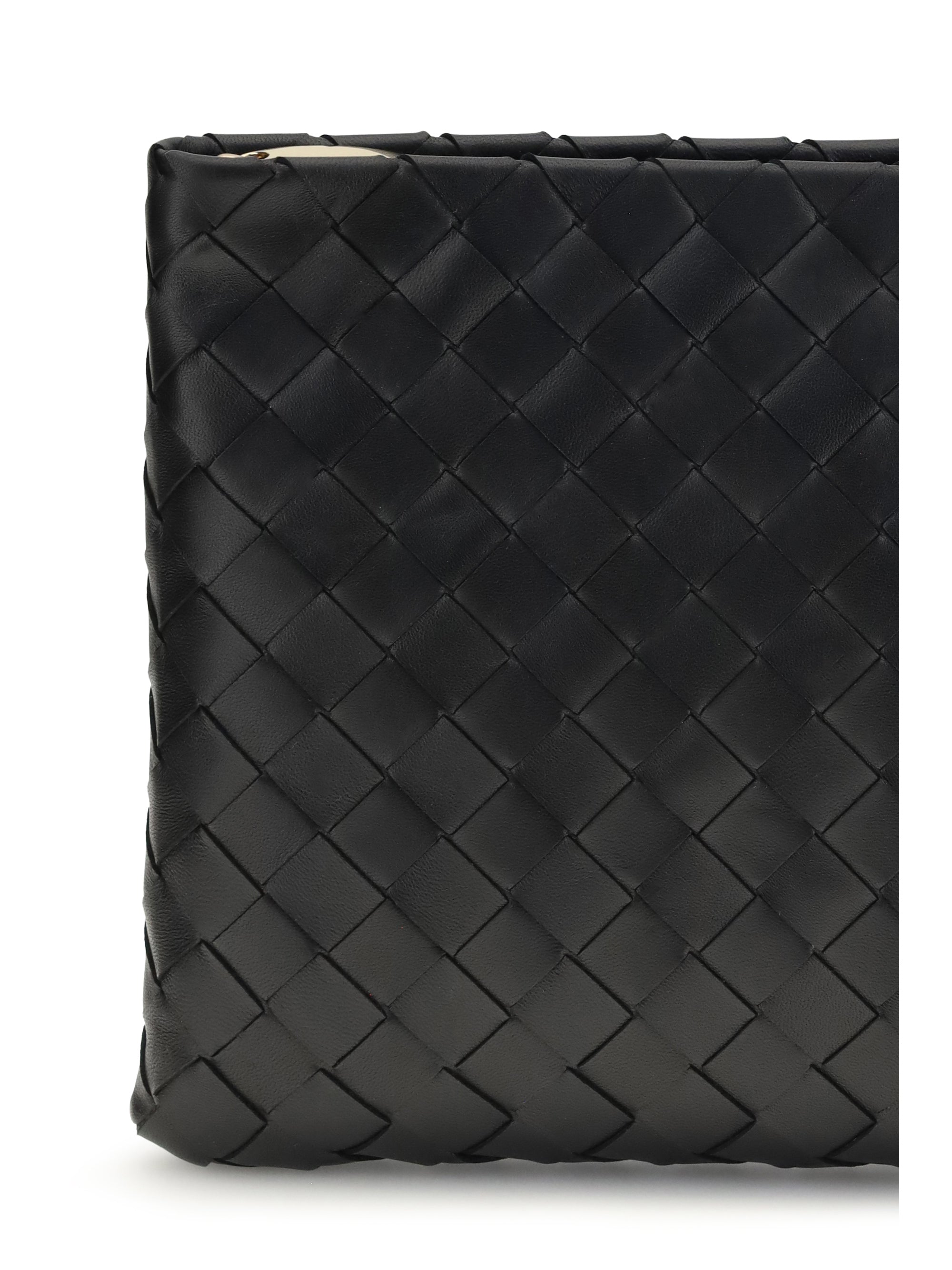 BOTTEGA VENETA OS medium leather clutch bag