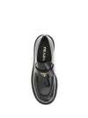 brushed leather loafers