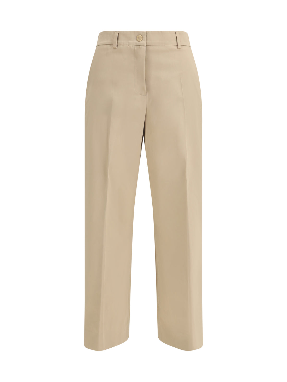 MAX MARA WEEKEND 34 urial cropped trousers in cotton satin