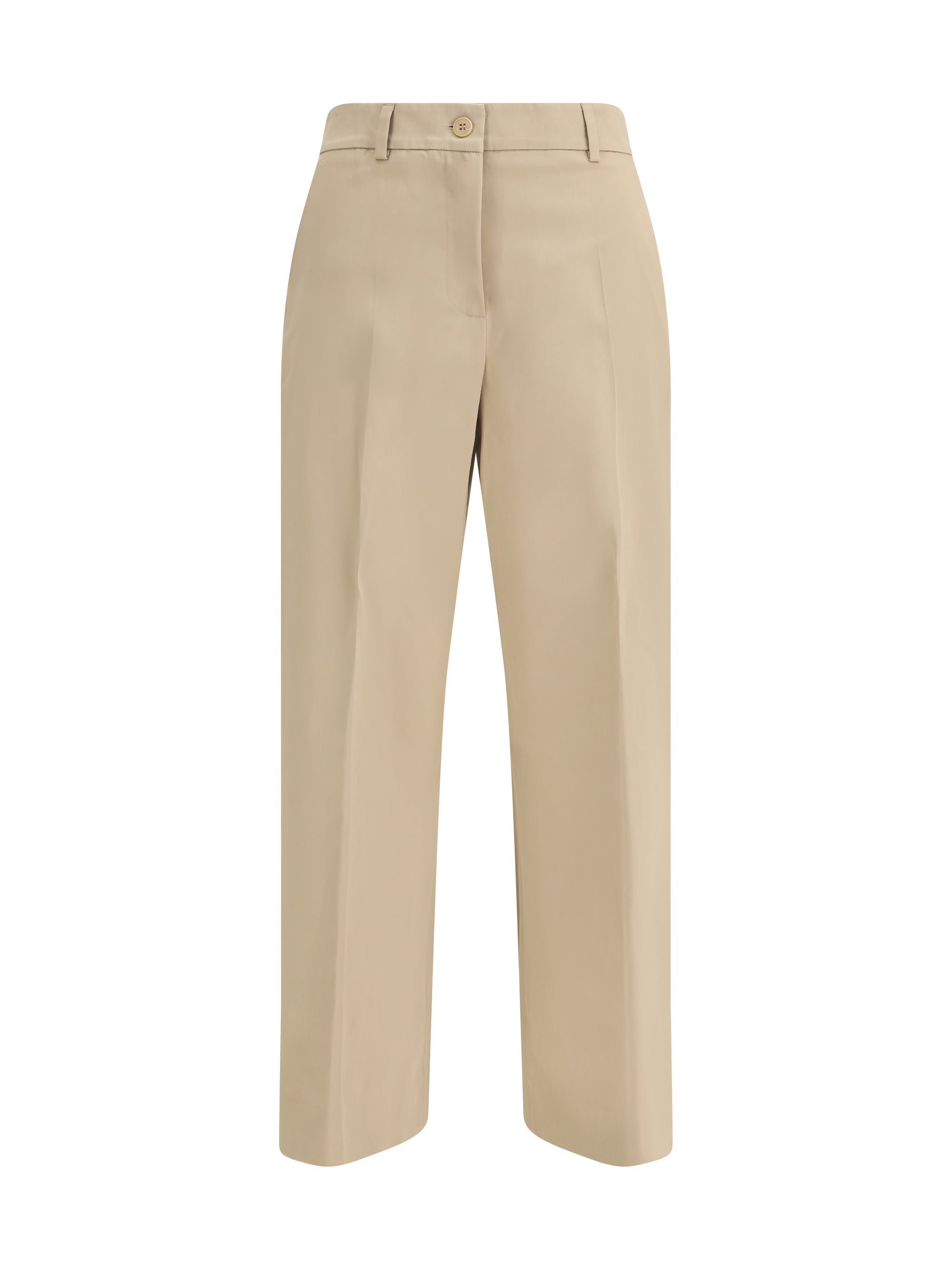 MAX MARA WEEKEND 34 urial cropped trousers in cotton satin