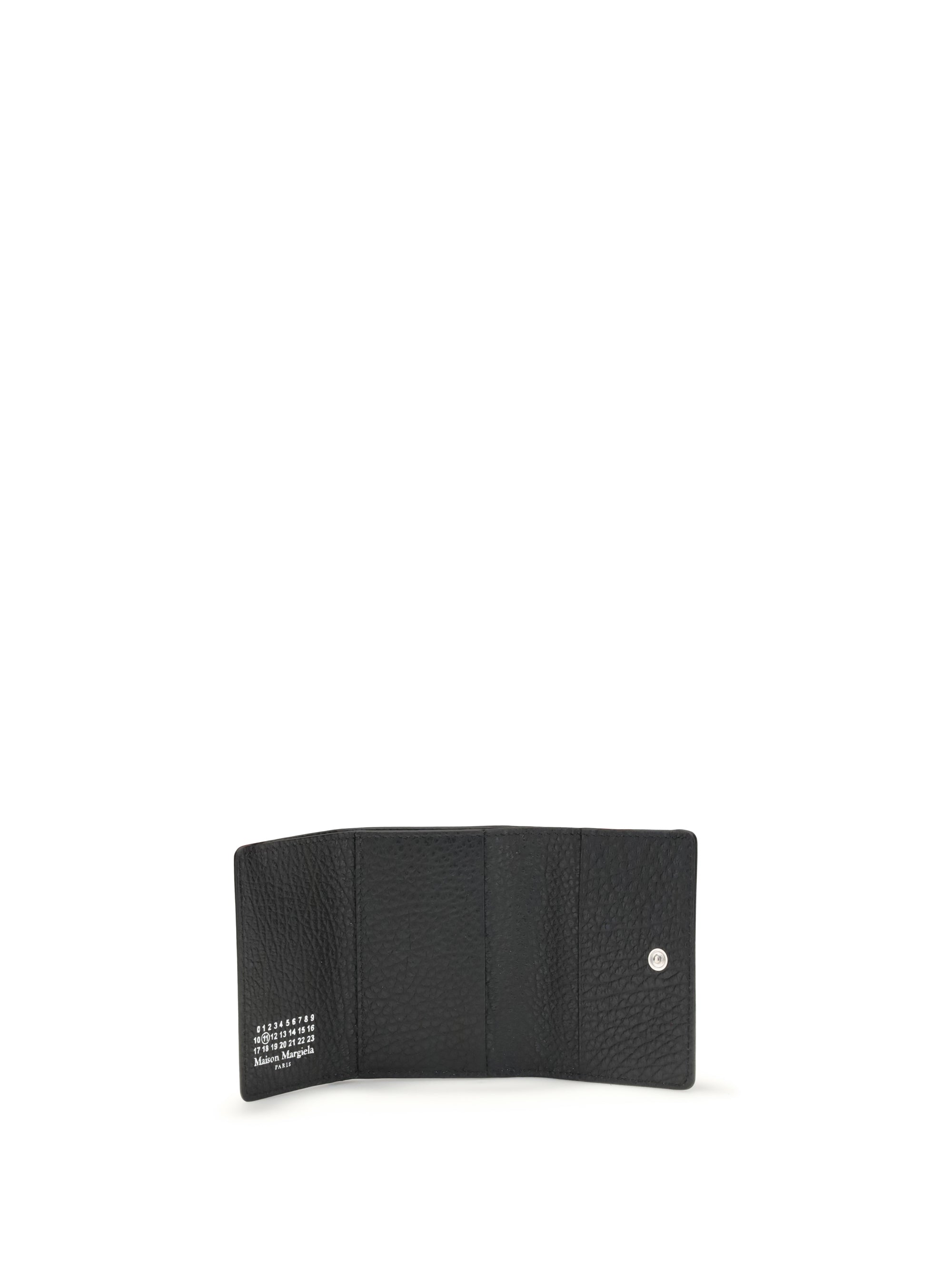 wallet with white stitch