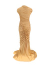 draped long dress