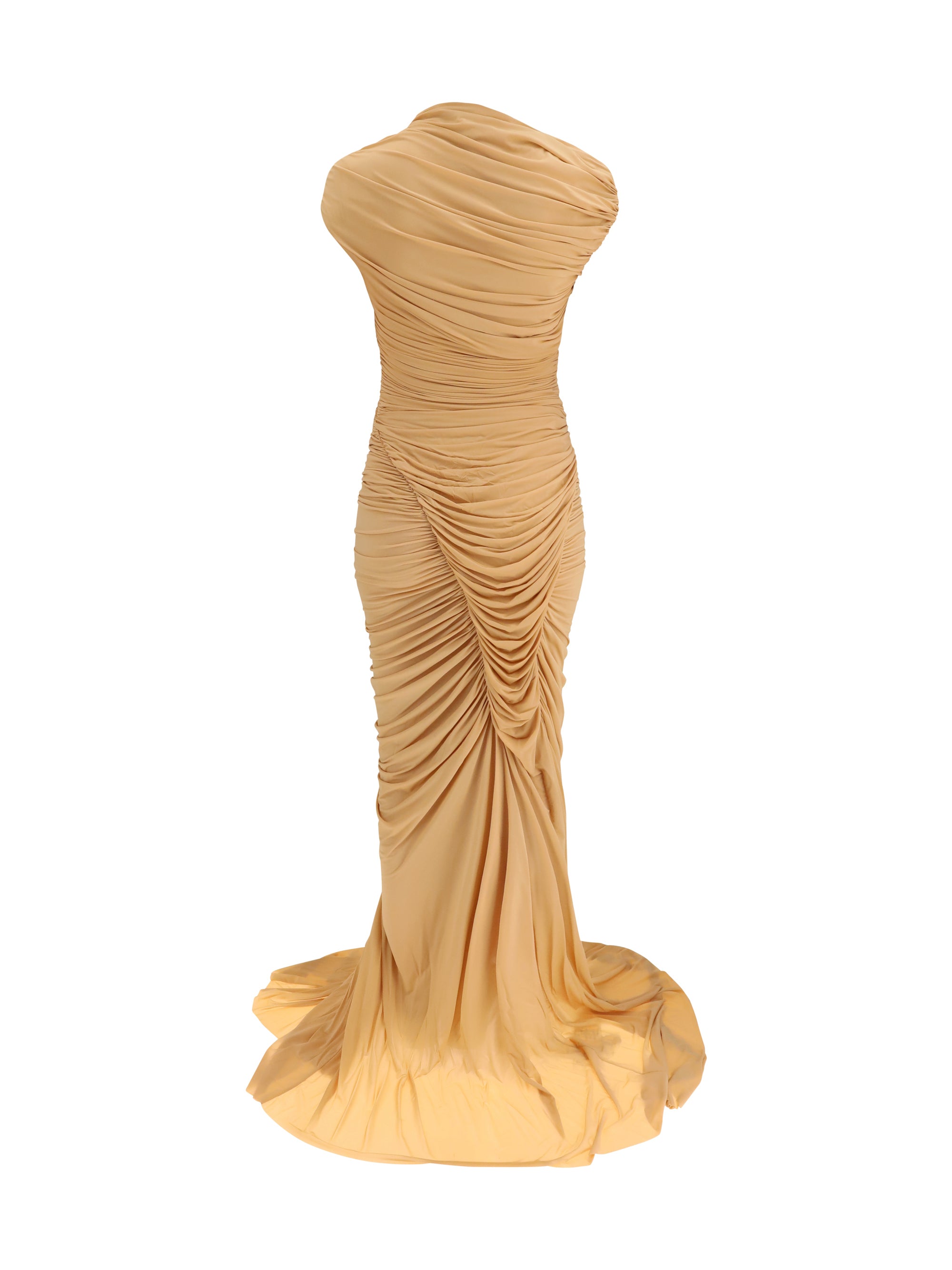 draped long dress