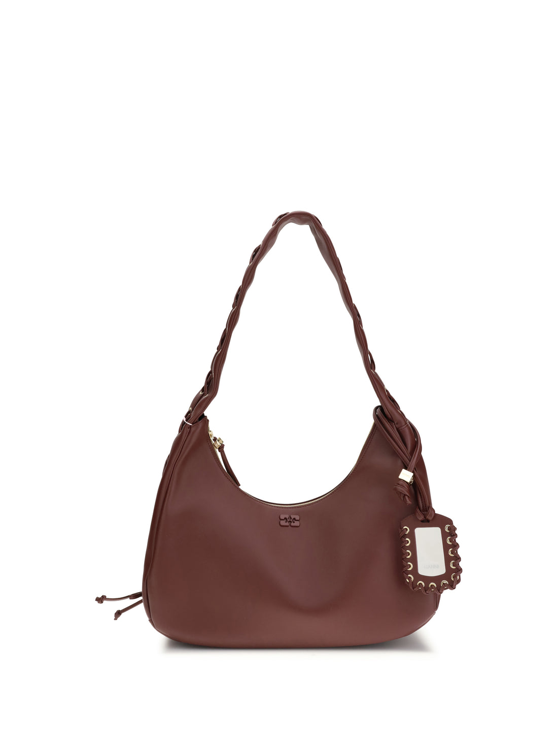 GANNI OS laced shoulder bag