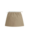 drawstring mini skirt