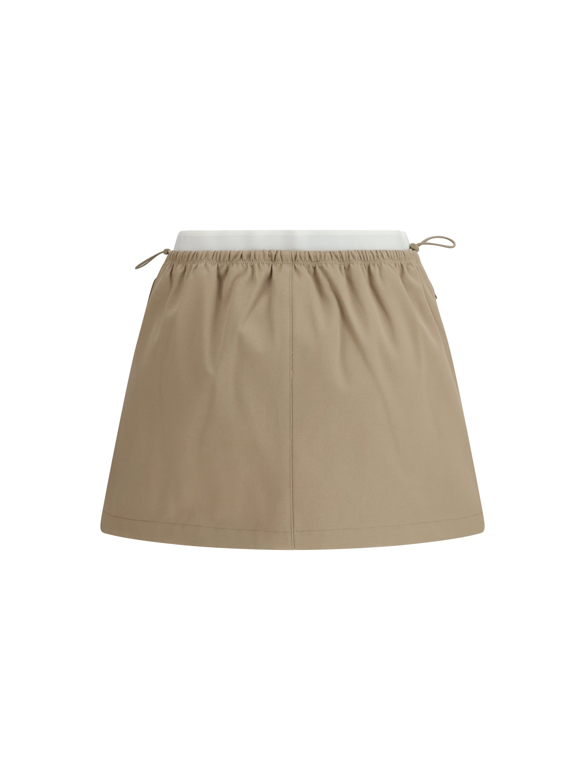 drawstring mini skirt