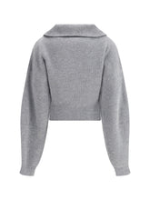 MAX MARA SPORTMAX M grey calipso cardigan