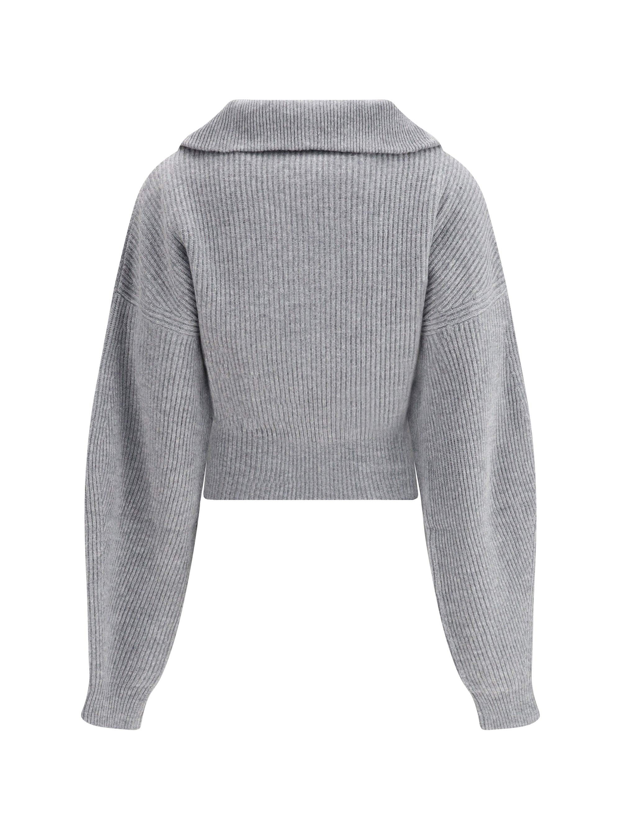 MAX MARA SPORTMAX M grey calipso cardigan