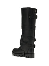 DOLCE & GABBANA 36 rubber and leather high boots