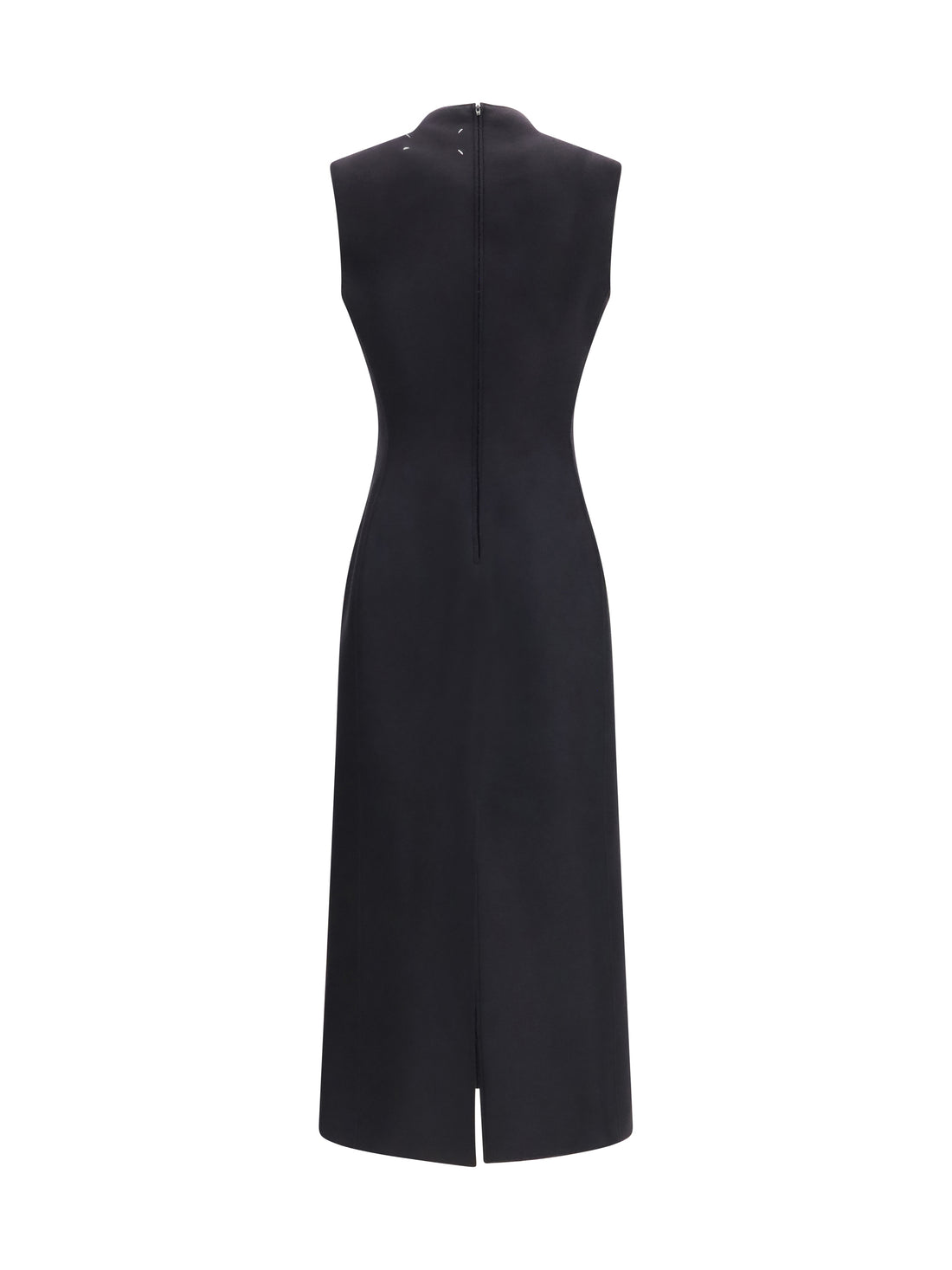 MARGIELA 40 sleeveless virgin wool midi dress