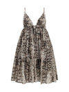 short snake-print dress