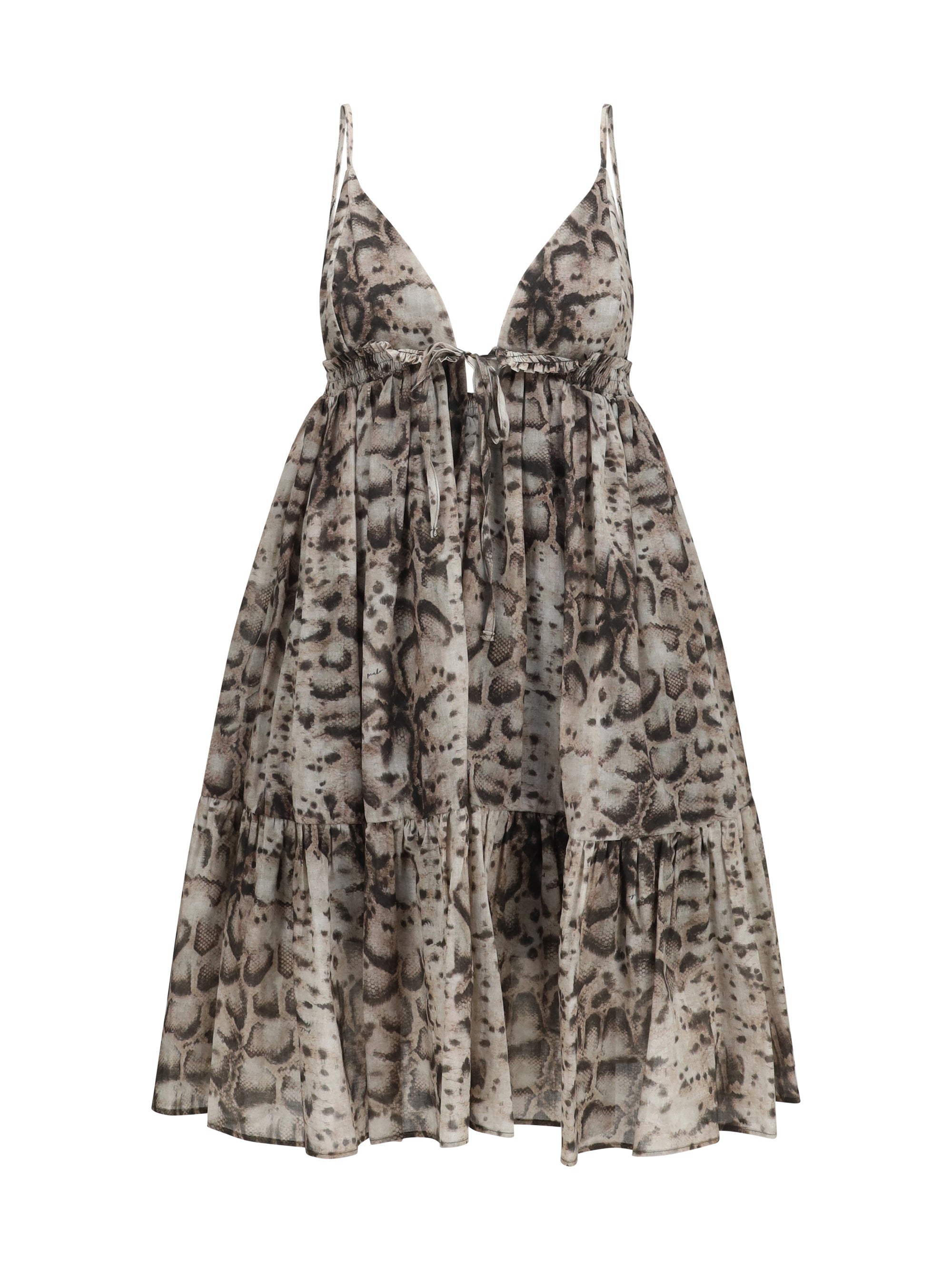 short snake-print dress