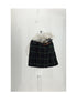CELINE 36 mini jupe kilt detail cuir
