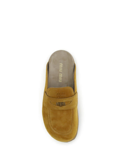 MIU MIU 36 suede mules