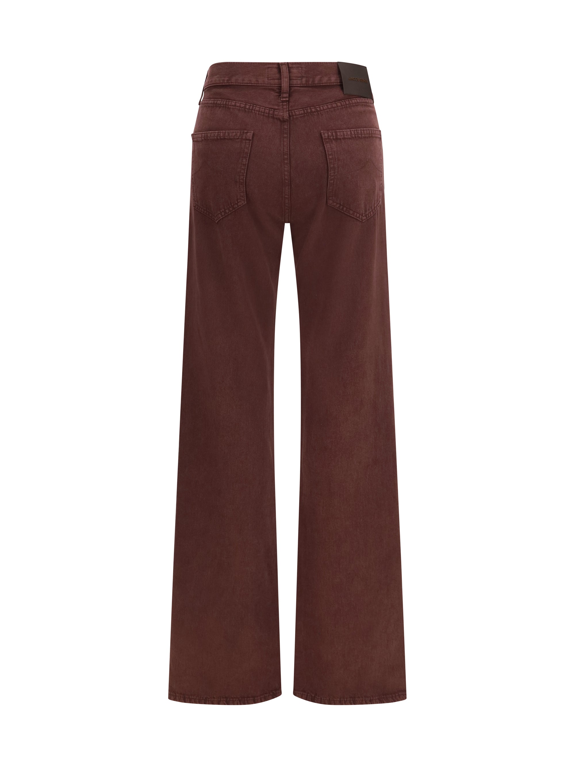 high-rise straight-leg jeans