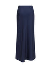 silk twill a-line maxi skirt