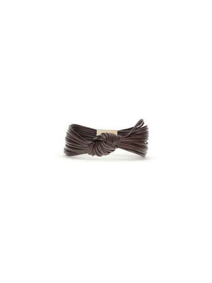 BOTTEGA VENETA L knot leather bracelet