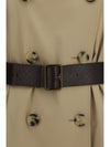 kensington midi leather trench