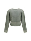 sequined mesh cardigan
