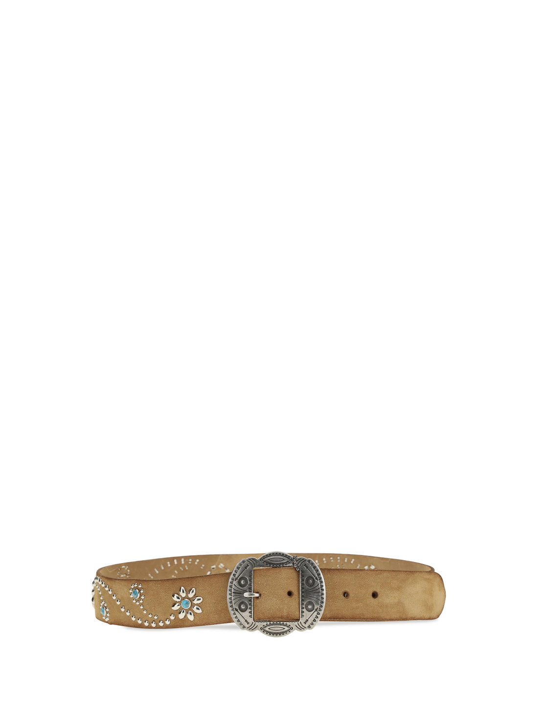 HTC LOS ANGELES 80 rosamond suede belt with embellishments