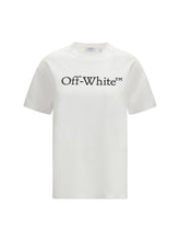 OFF-WHITE L big logo bookish t-shirt