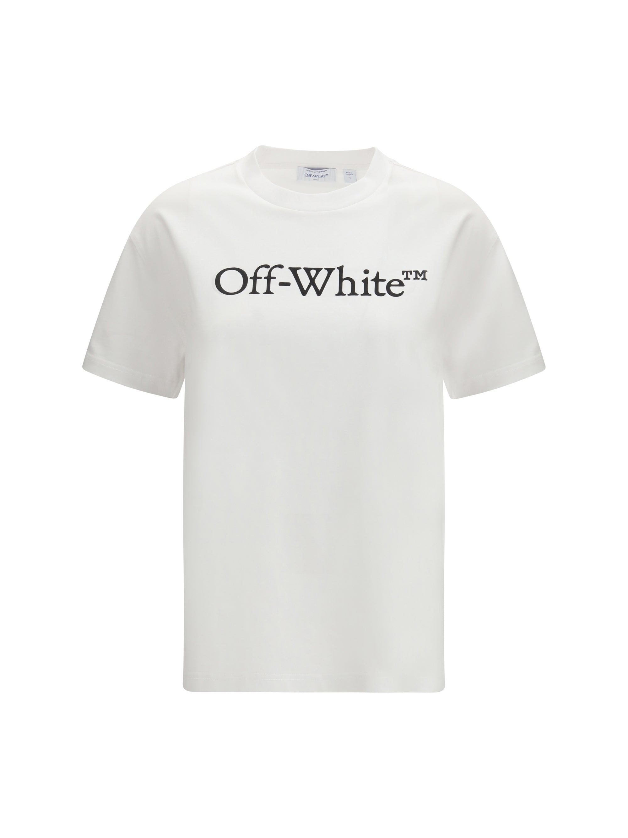 OFF-WHITE L big logo bookish t-shirt