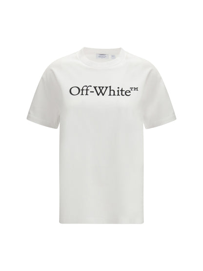 OFF-WHITE L big logo bookish t-shirt