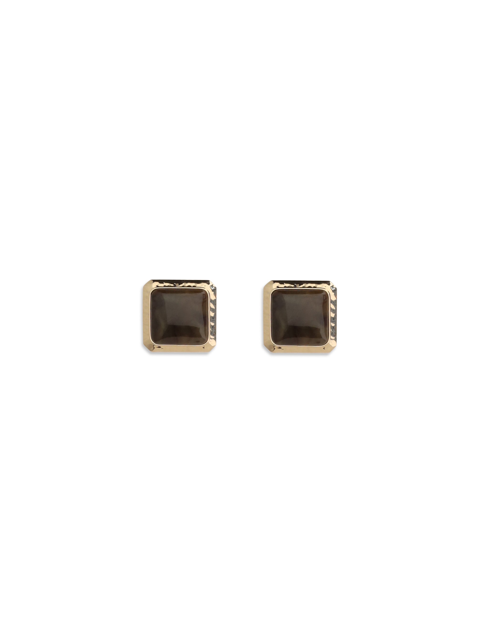 square enamel earrings