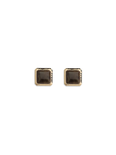 square enamel earrings