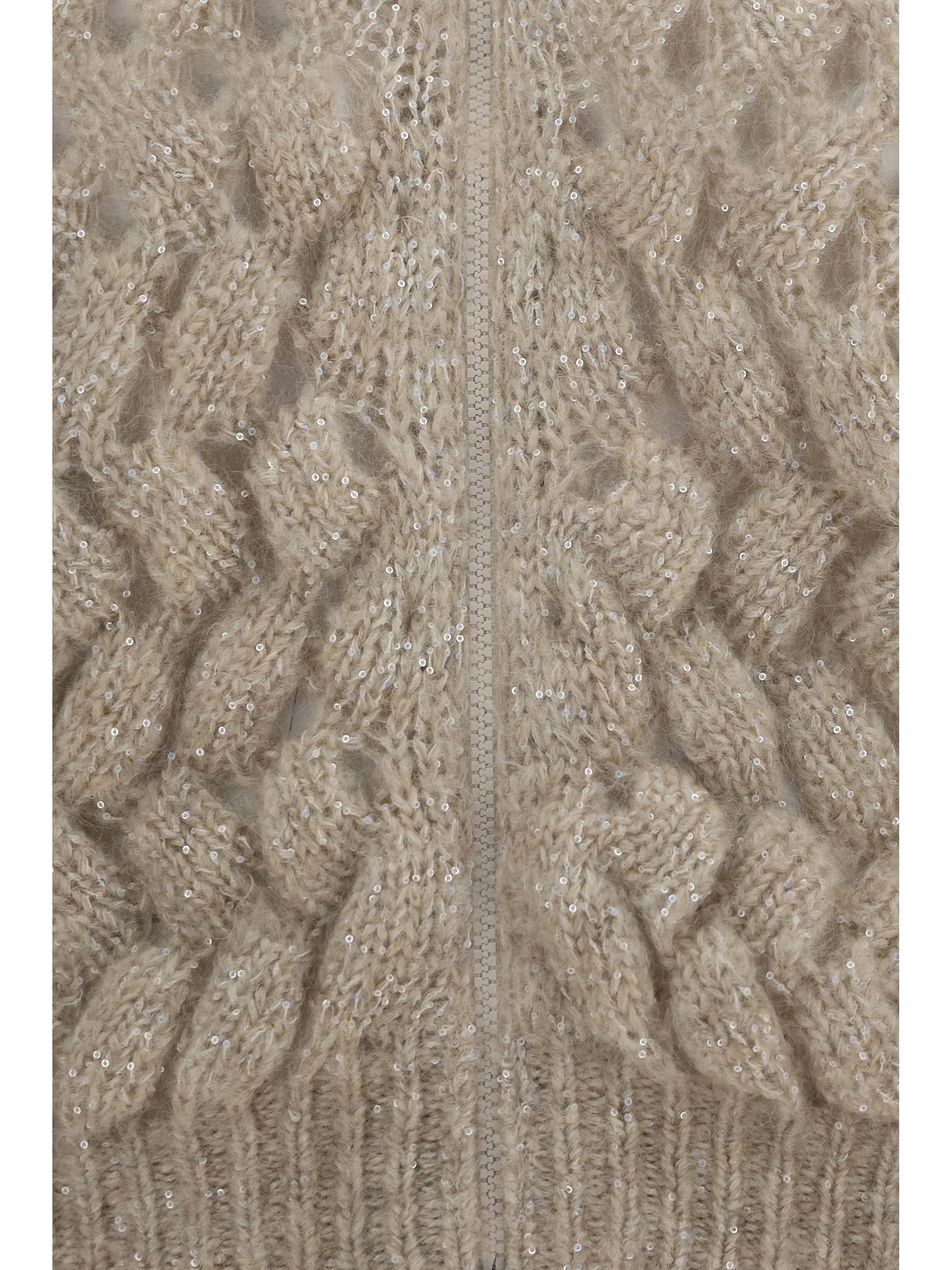mohair and wool blend cardigan