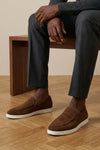slip on suede loafers