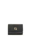 ff mini trifold leather wallet