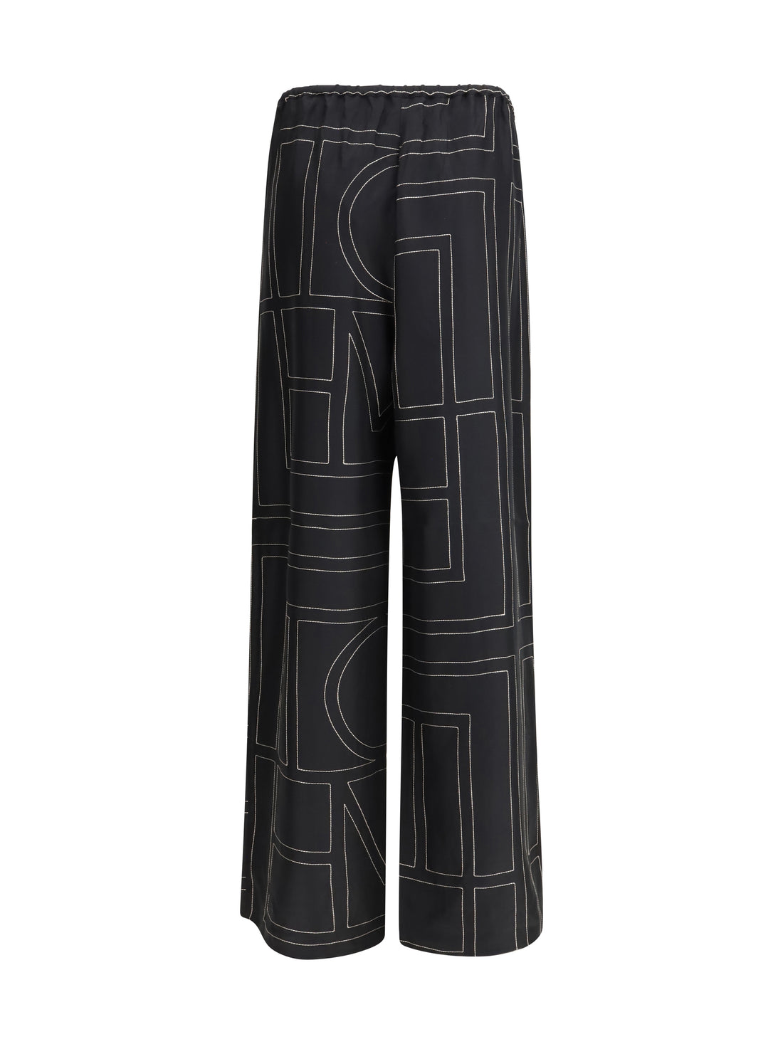 TOTEME 34 monogram silk pants