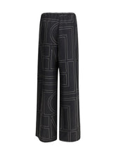 TOTEME 34 monogram silk pants