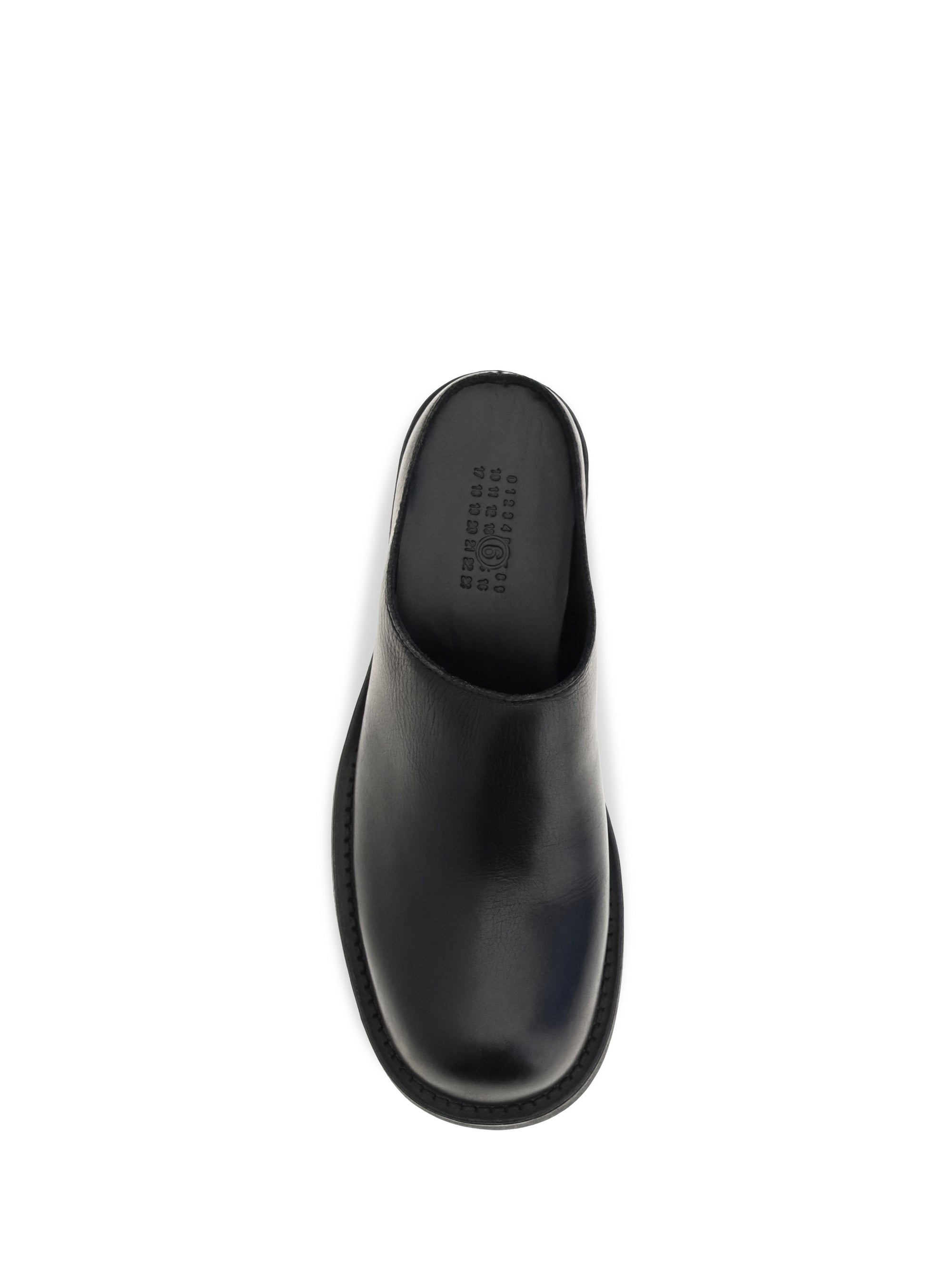 biker round toe mules