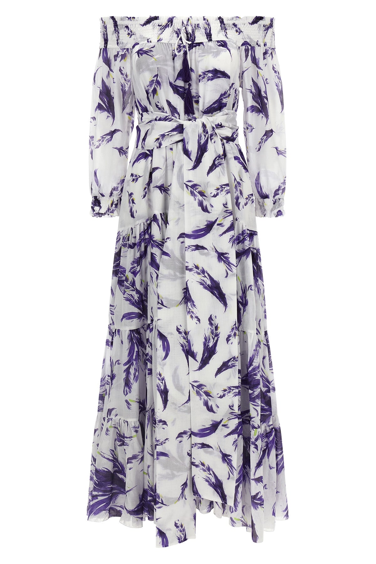 eden long dress in cotton muslin
