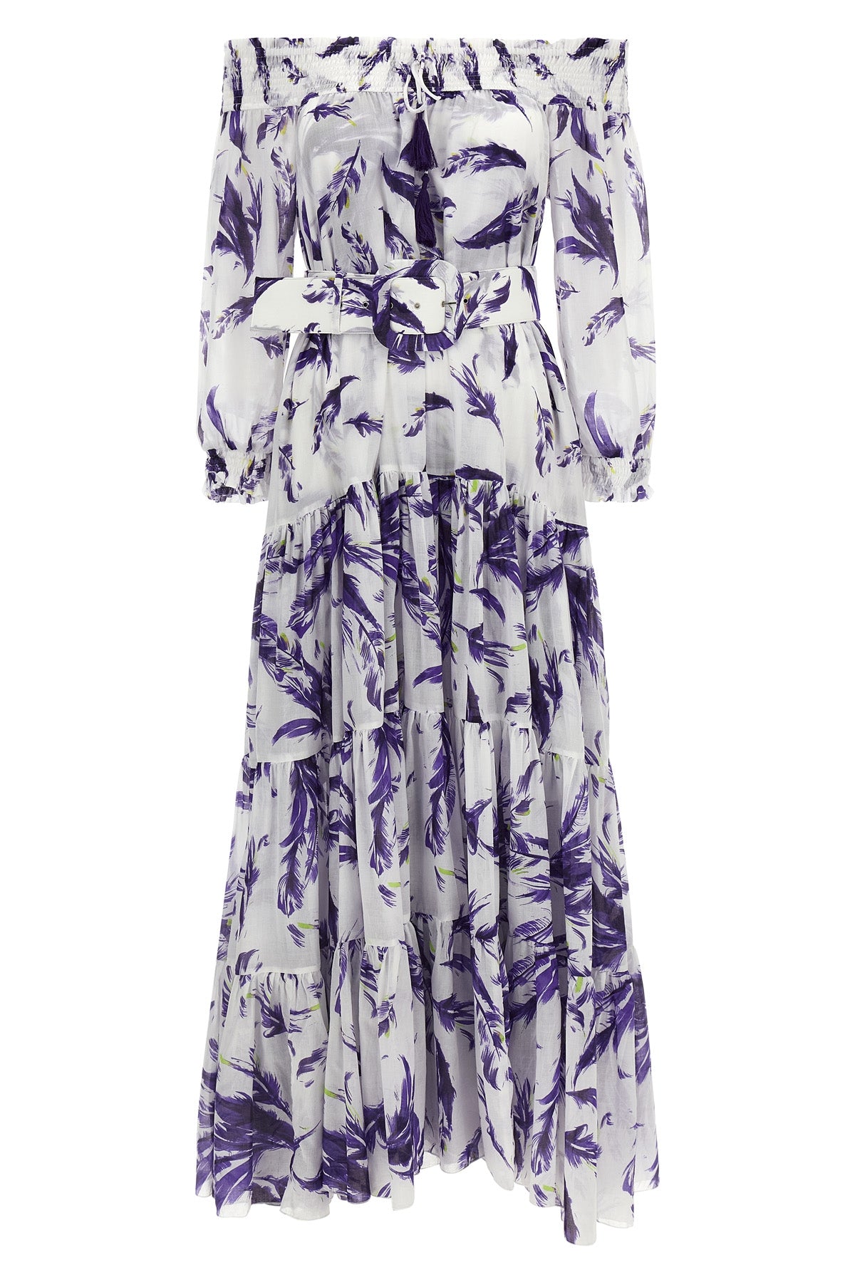 eden long dress in cotton muslin