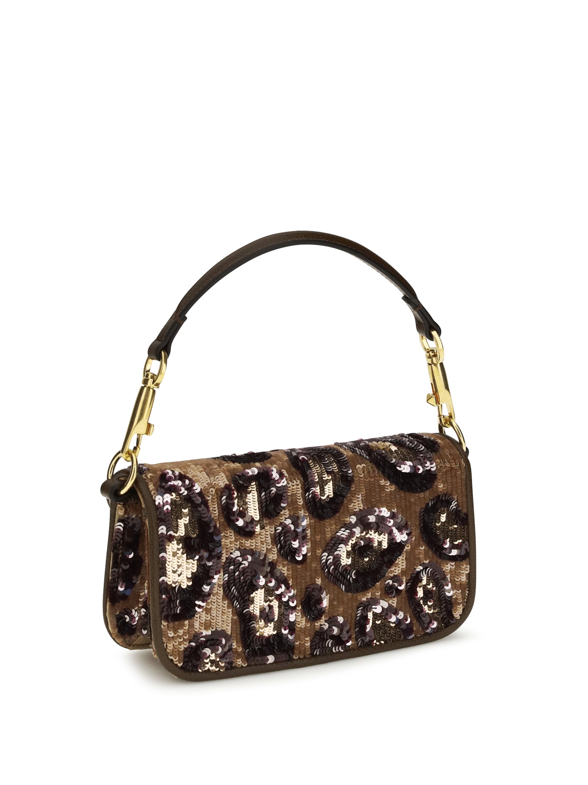 embroidered animalier locò shoulder bag