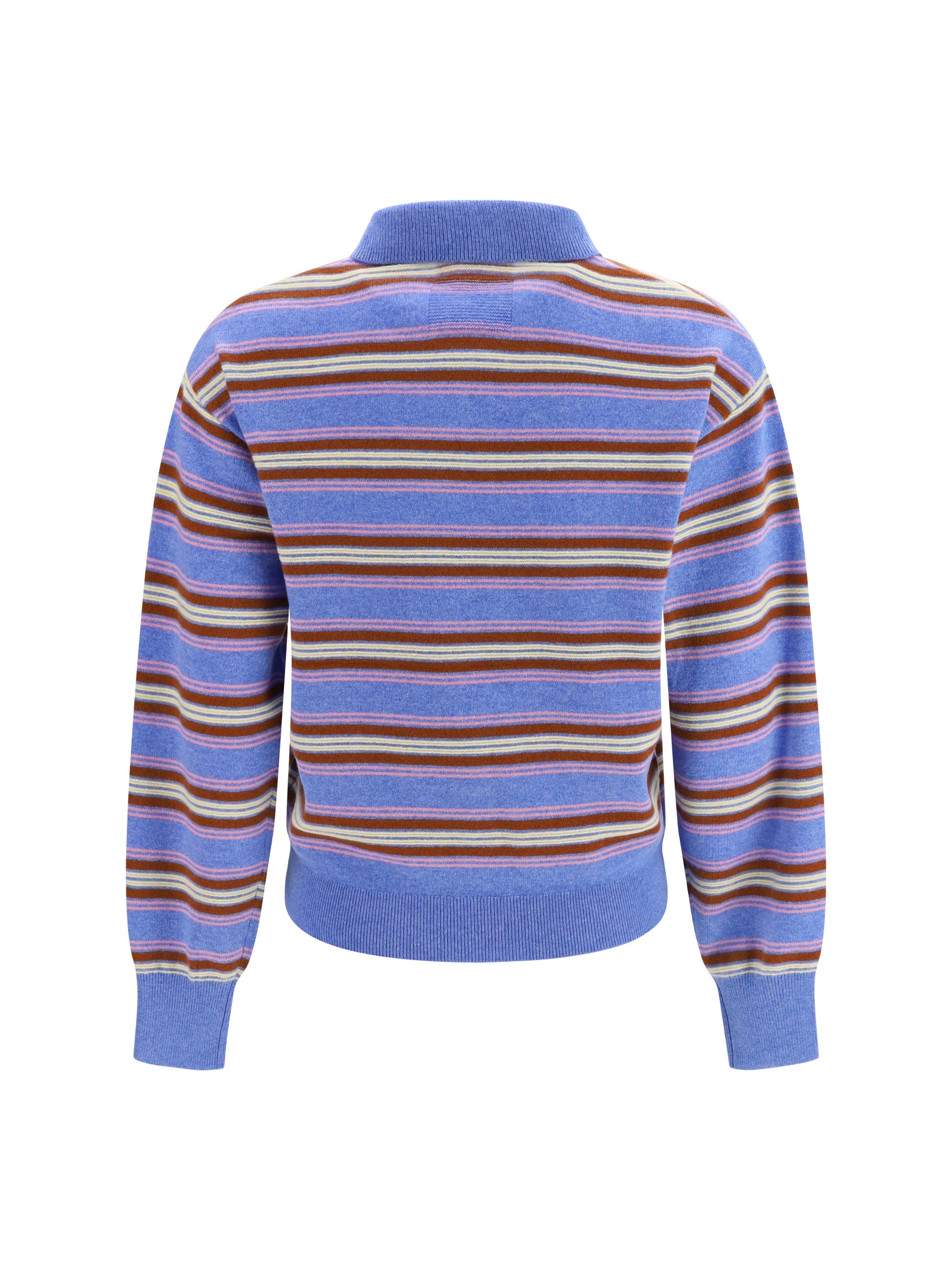 college striped polo sweater