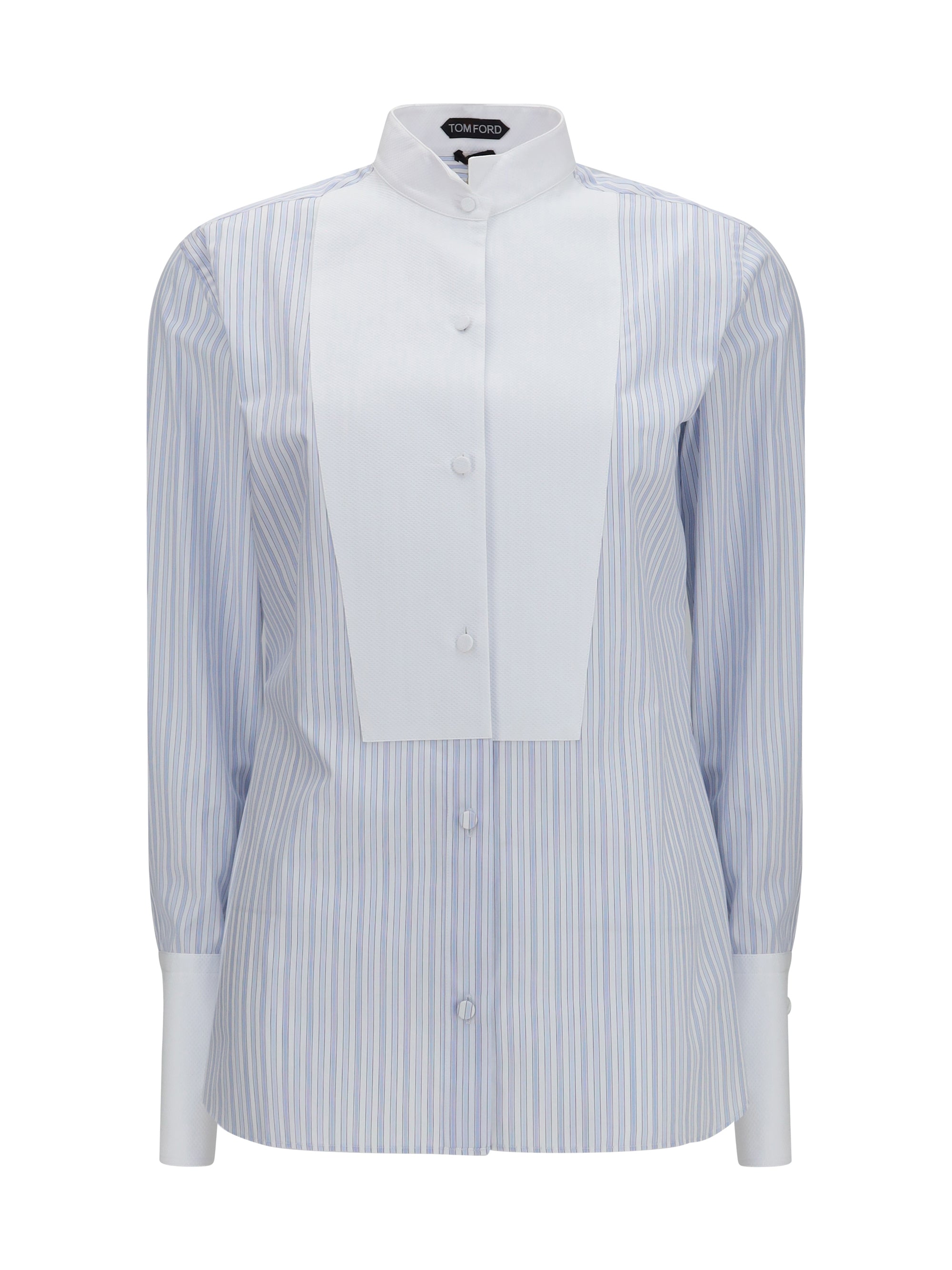 striped shirt with front detail