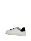 leather sneakers with logo