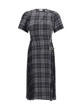 BURBERRY 8 check wool blend kilt dress