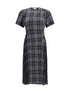 BURBERRY 8 check wool blend kilt dress