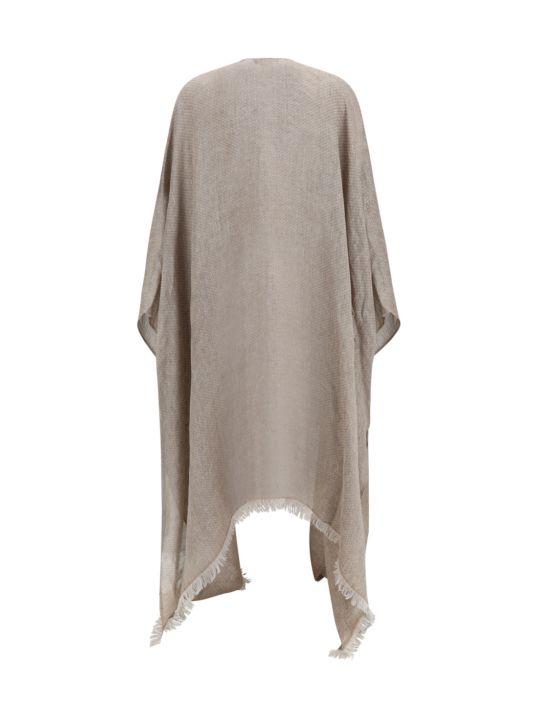 FABIANA FILIPPI OS frayed linen cape