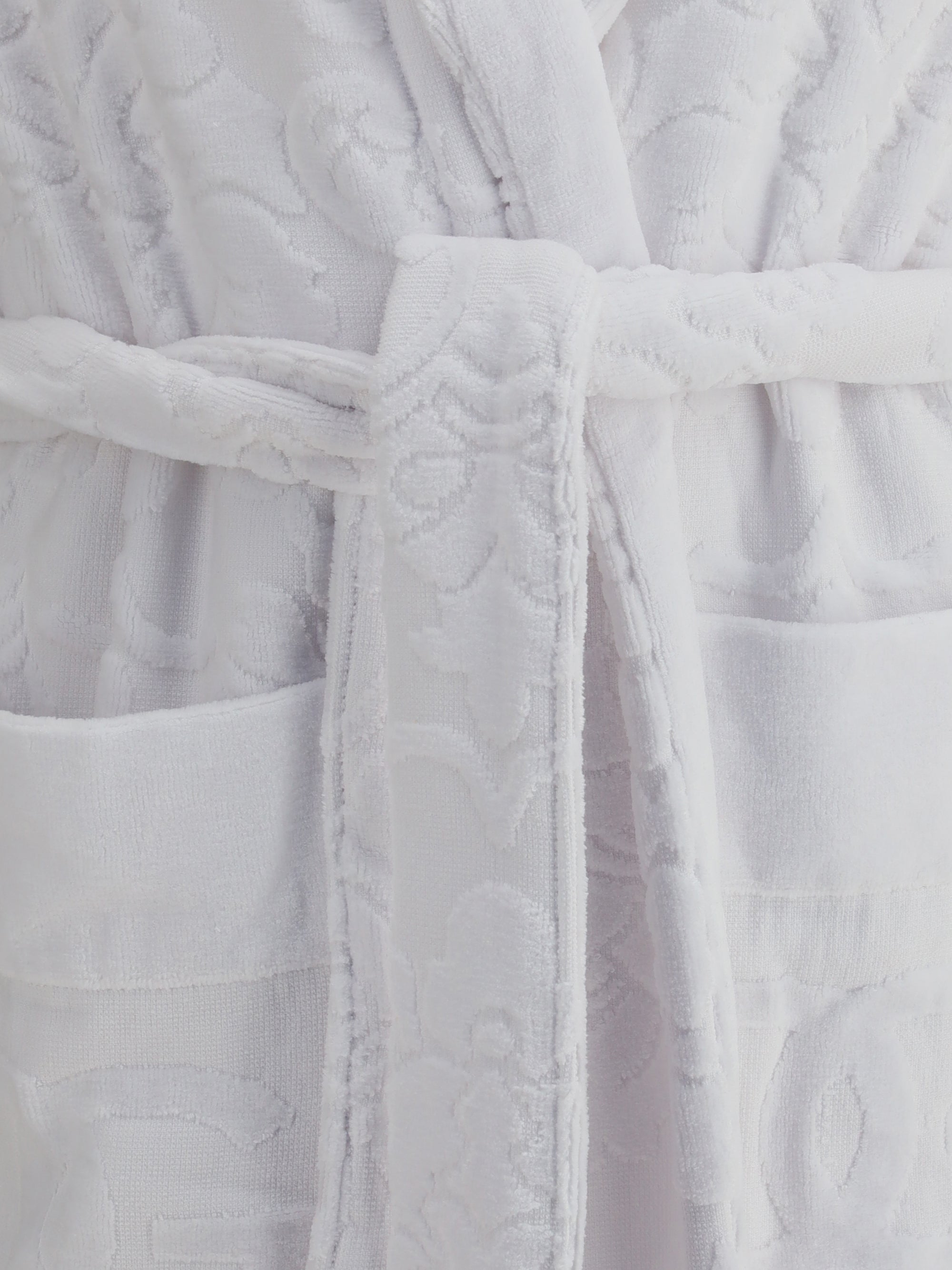 DOLCE &amp; GABBANA L cotton terry jacquard bathrobe 