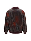 oversized crackle nappa bomber