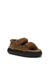 the fur-lined sandals