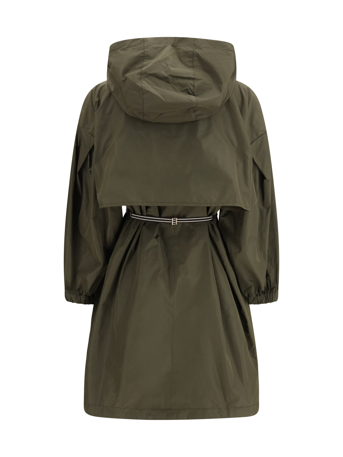 MAX MARA THE CUBE 40 belted hooded raincoat 