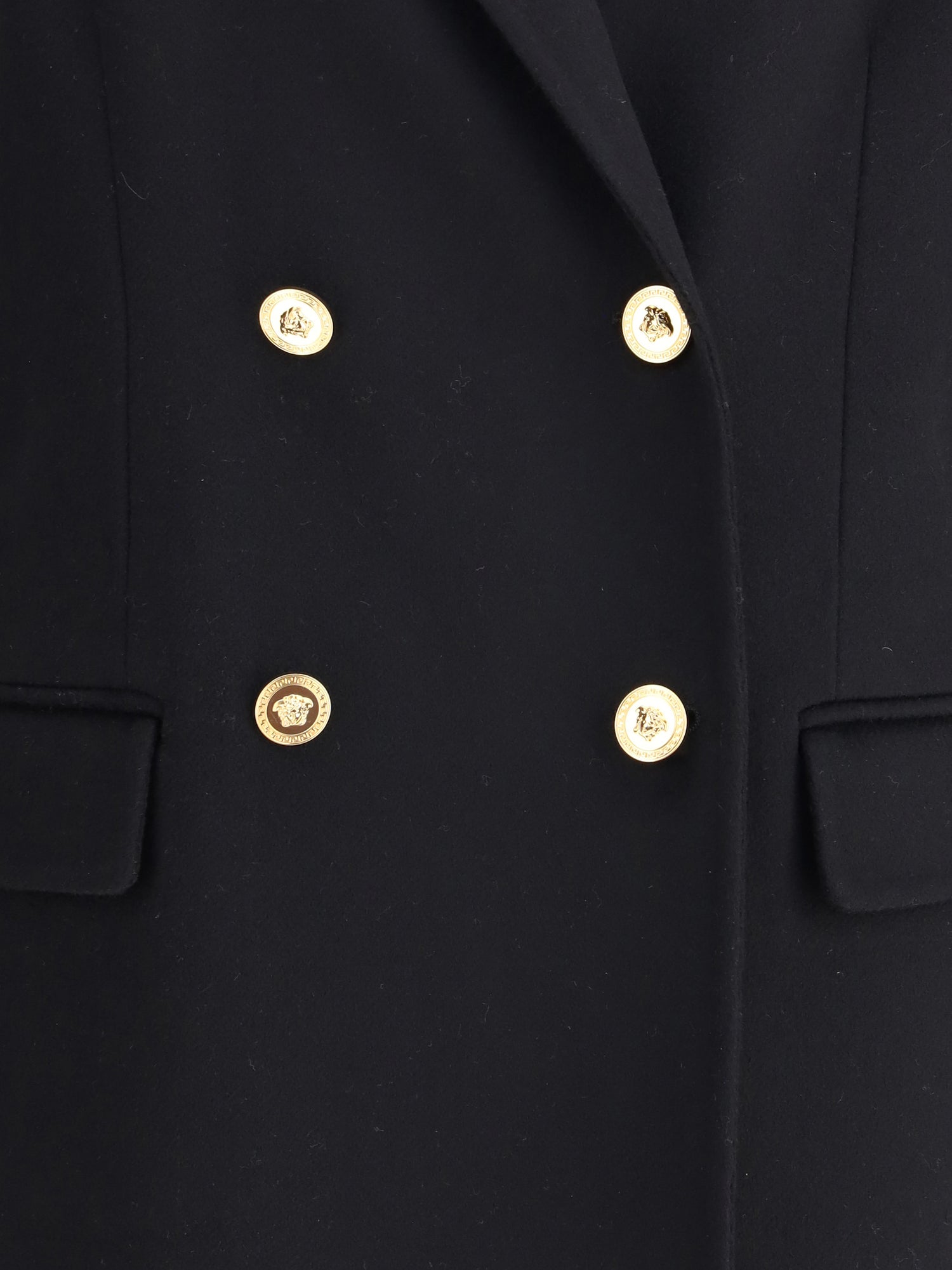 VERSACE 42 wool and cachemire double-breasted coat